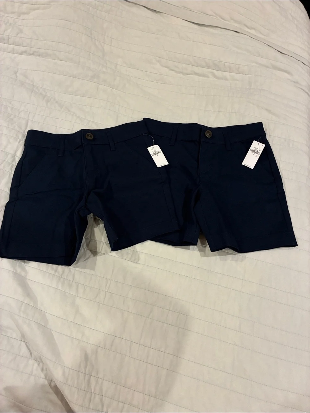 Lot of 2 NWT Old Navy - Ink Blue girls shorts, sz 8